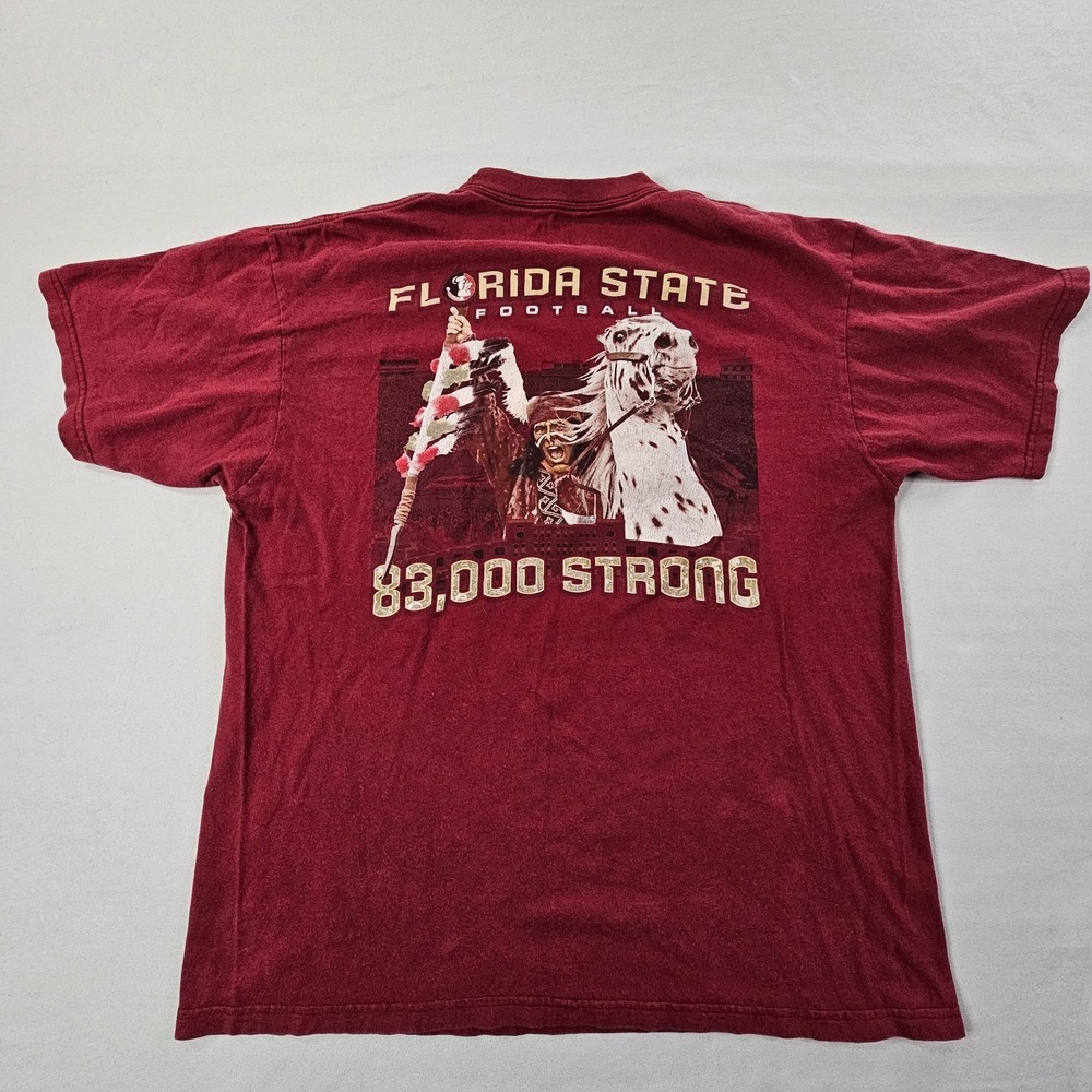 Florida State True Seminole 2008 83000 Strong Maroon T-Shirt Men's M